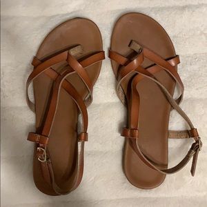 brown sandals